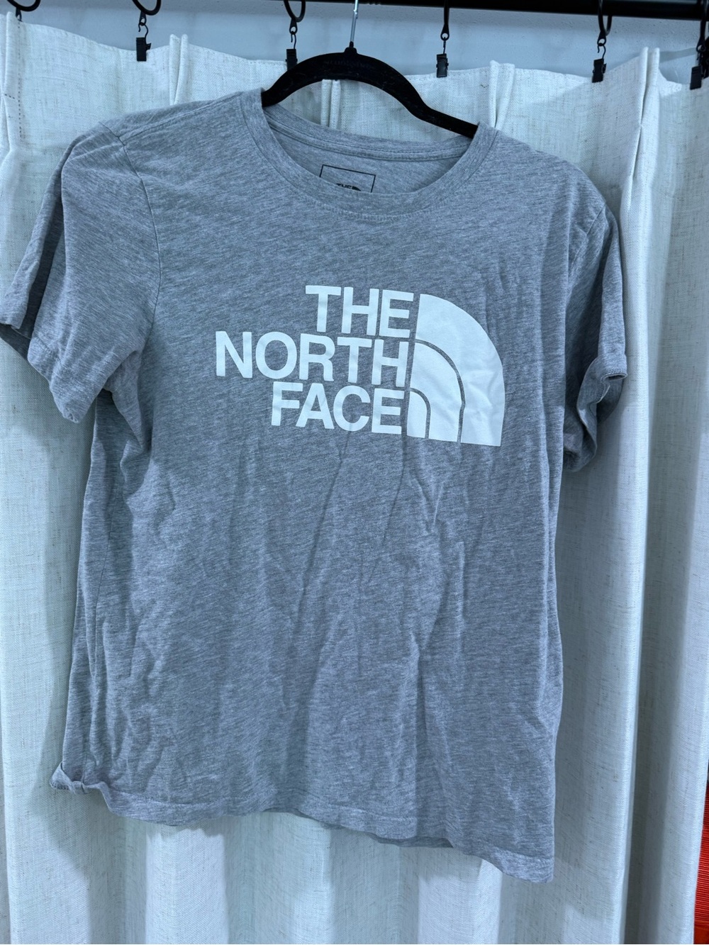 The North Face Gray Crewneck Logo Tee